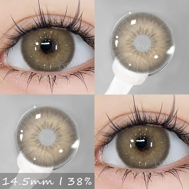 Rynx | 1 Pair Colorful Contact Lenses for Eyes Blue Contact Lenses Natural Gray Pupils Brown Lenses Green Lenses Contact Lenses