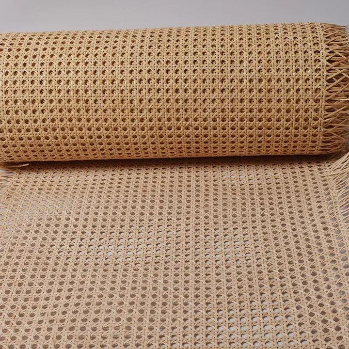 Lisslune | Indonesian Plastic Rattan Weaving Roll for Furniture Makeover - 35-50 cm wide Ideal for Chairs, Cabinets, and Tables
