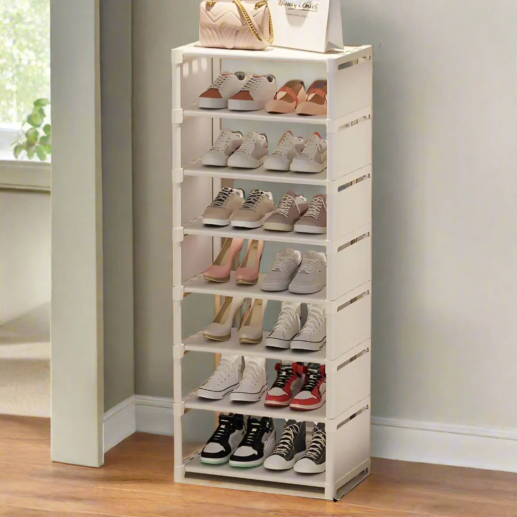 Lisslune | Space-Saving Metal Frame Shoe Rack with 6/8 Layers – Liora