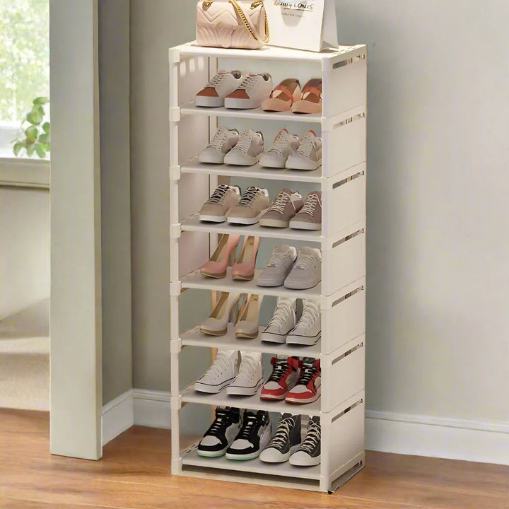 Lisslune | Space-Saving Metal Frame Shoe Rack with 6/8 Layers – Liora