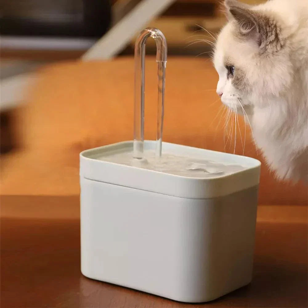 Lisslune | Ultra-quiet Pet Water Fountain with Intelligent Filtration - 1.5 l Stainless Steel