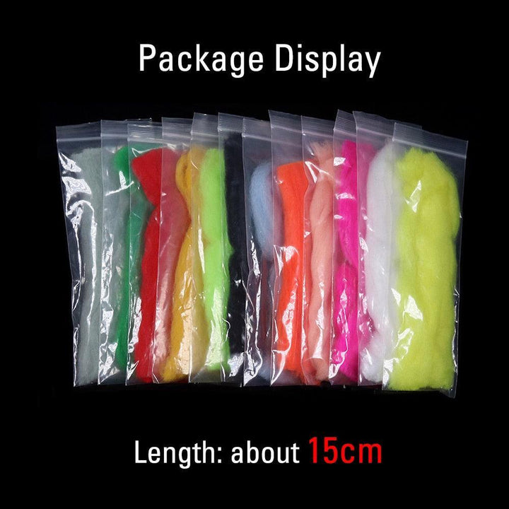 Lisslune | Baitfish Glow Bug Fiber Fly Tying Kit: 12 Lively Thread Selections for Impressive Patterns