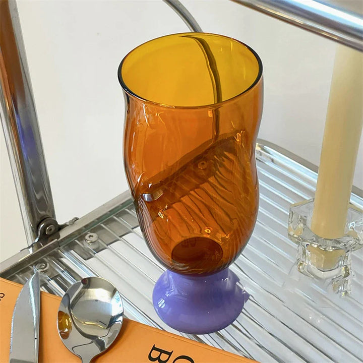 Rynx | Color borosilicate glass cup S curve wave shape heat-resistant glass jug red wine cocktails coffee ice water cup