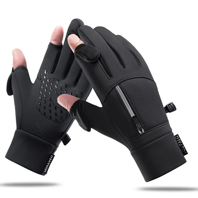 Lisslune | Waterproof Touchscreen Gloves with Foldable Thumb and Index Finger