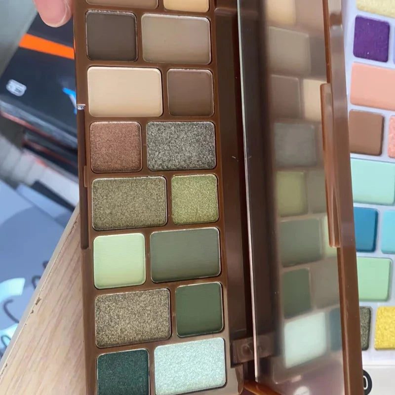 Rynx | Eyeshadow palettes Blue Green Earth tones Eyeshadow Spring Summer Cool tones Shadow Palette Matte Eye pigments Korea Makeup
