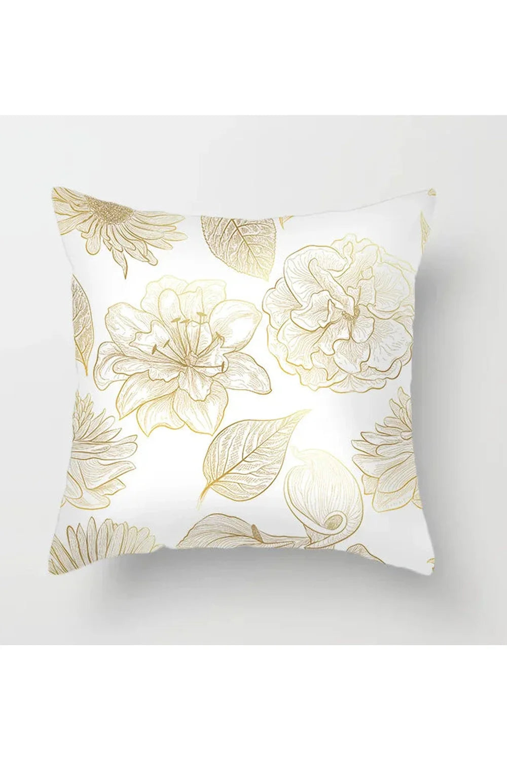 Lisslune | Yellow leaf polyester pillowcase
