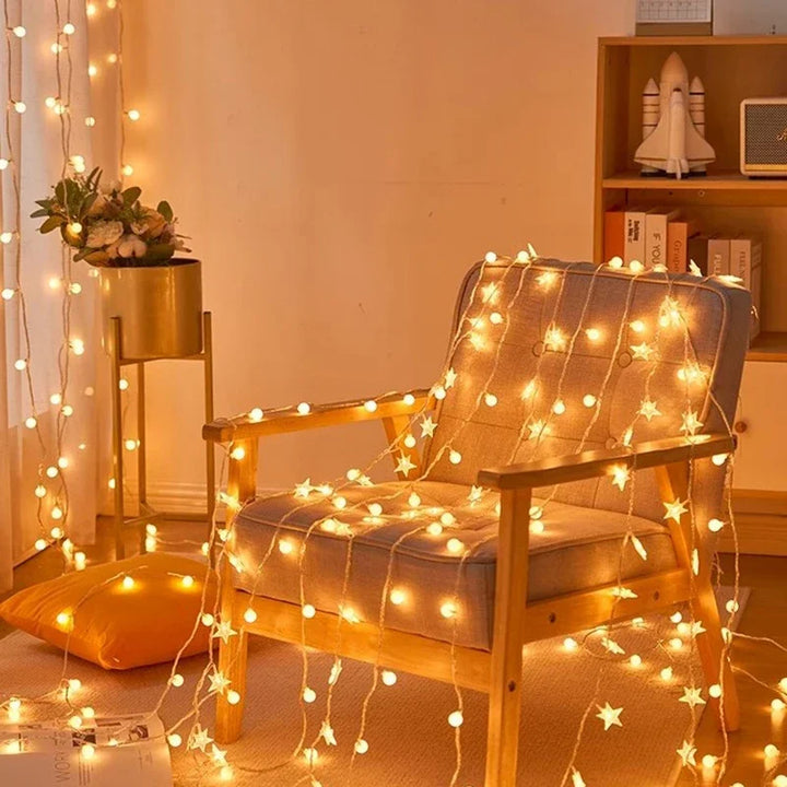 Lisslune | Starlight LED String Lights: Ideal for indoor decoration, outdoor camping and tent atmosphere