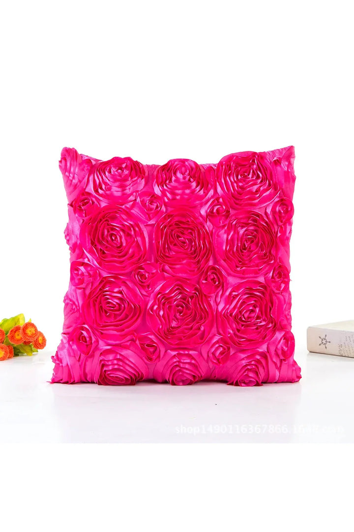 Lisslune | 3D Rose pillow cover