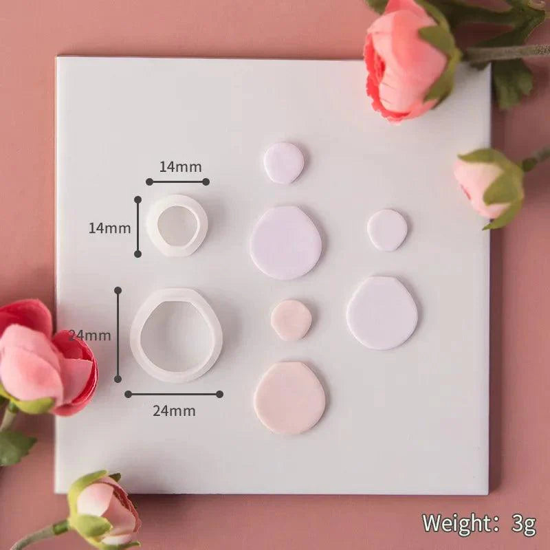 Lisslune | Geometric Elegance Polymer Clay Cutting Tools - Essential for Creative Makers