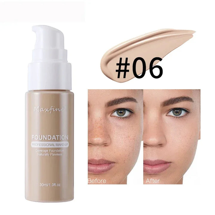 Rynx | Liquid Face Foundation Cream Oil Control BB Cream Matte Base Brightening Concealer Long-lasting Full Coverage Women's Makeup Cosmetics