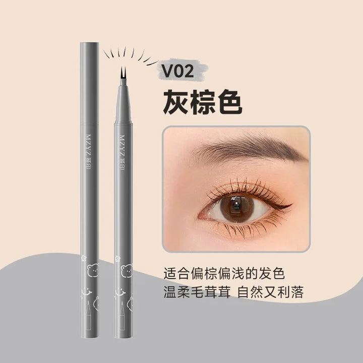 Rynx | Natural Double Fork Tip Under Lash Pen Ultra-thin Liquid Eyeliner Waterproof Lash Brow Eyeliner Pencil Makeup Tools