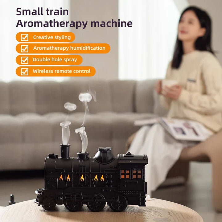 Lisslune | Mini Train Aromatherapy Essential Oil Diffuser Lamp Decor