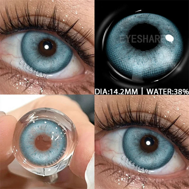 Rynx | Color contact lenses for the eyes 1 pair Korean fashion lenses Y2k Colorcon cosmetic brown lenses gray lenses green contact lenses