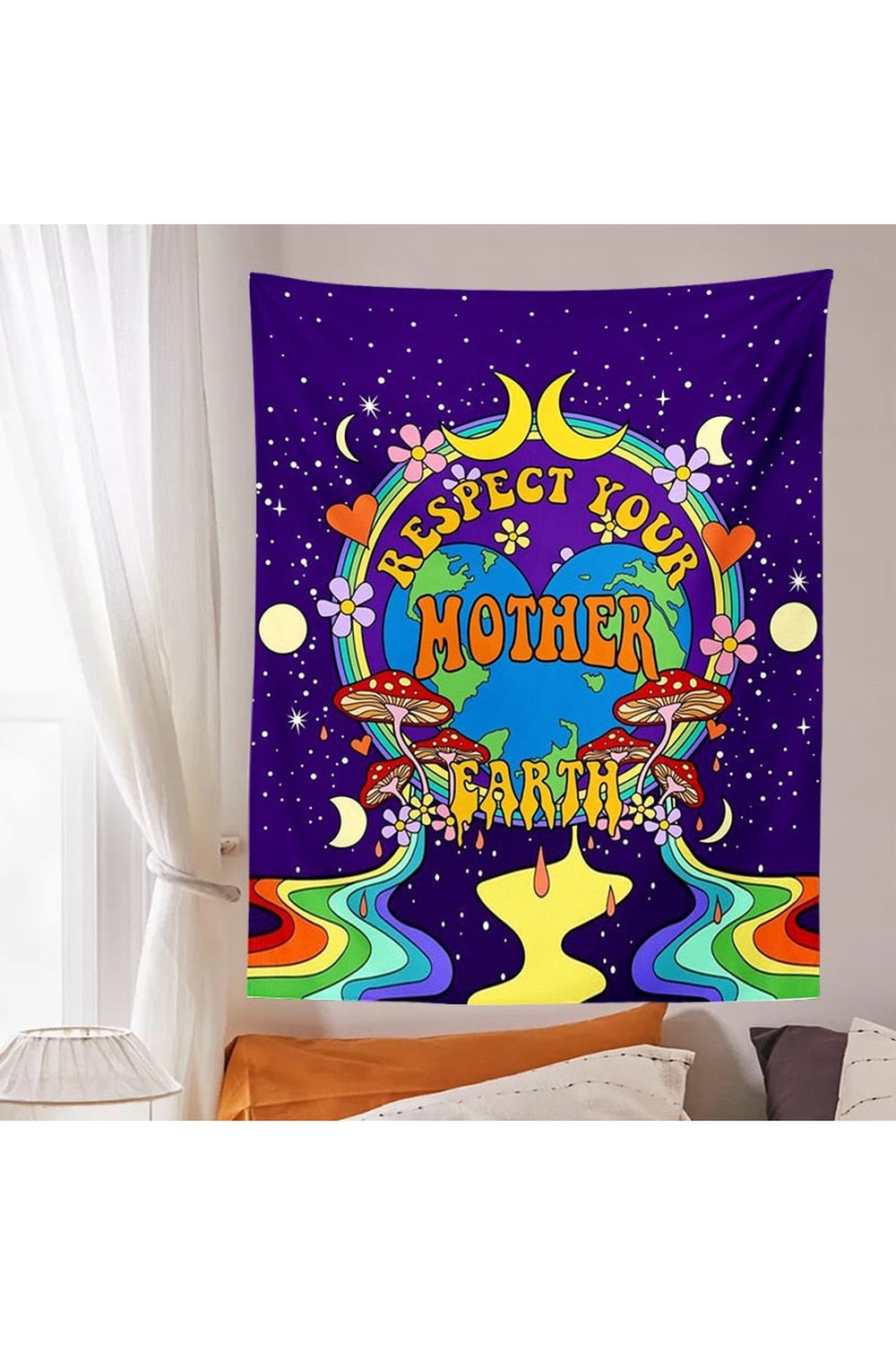 Lisslune | Trippy Moon Phases Tapestry