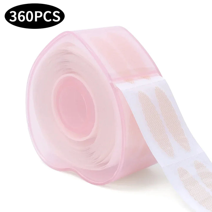 Rynx | Lace mesh invisible double eyelid tape stickers 360/600PCS self-adhesive eyelid tape stickers S/L makeup beige eyelid lift tools