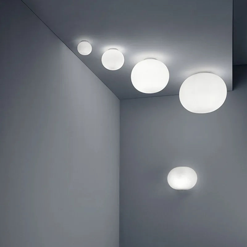 Lisslune | GlaciaLuxe – Minimalist Wall Lamp with Glass Stone Design
