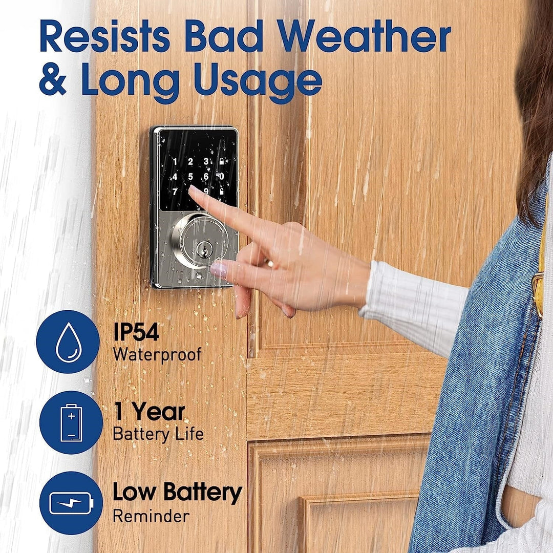 Lisslune | Touchscreen Keyless Smart Shield Entry Door Lock