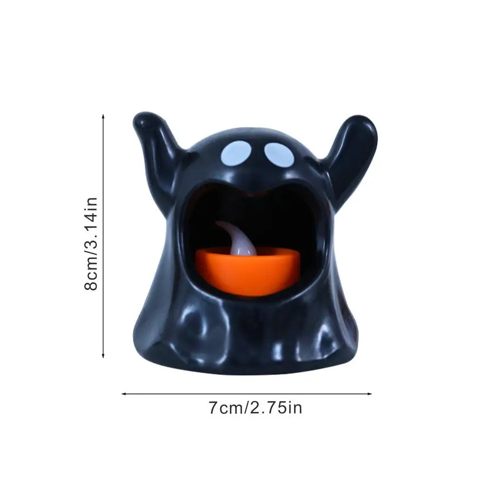 Rynx | Halloween Ghost Lamp with LED Flameless Candles Decorative Halloween Party Ghost Horror Atmosphere Props Deco