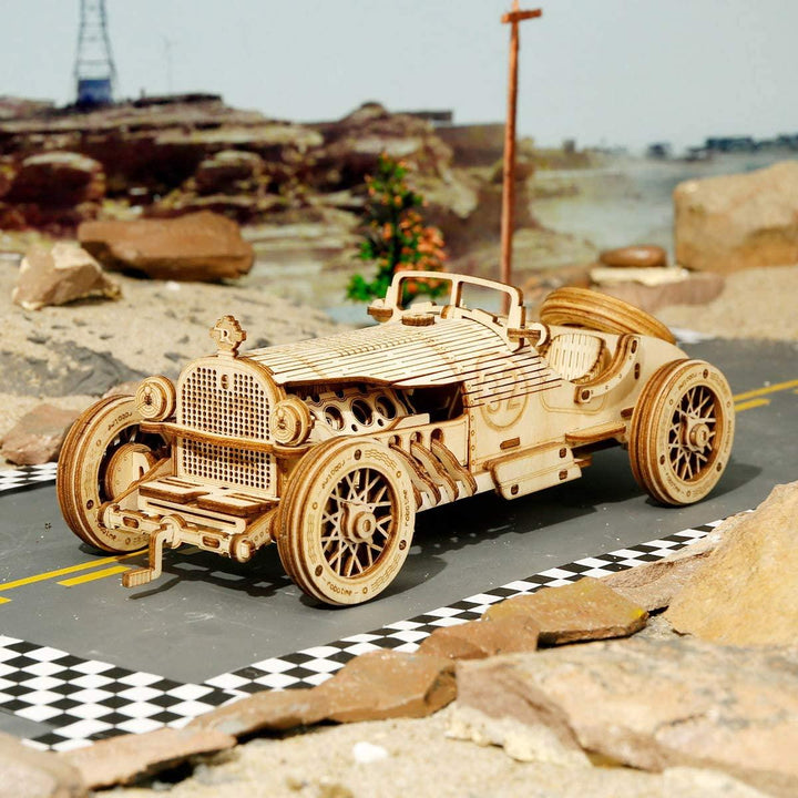 Lisslune | Historical 3D Wooden Army Jeep Model Kit for DIY Enthusiasts