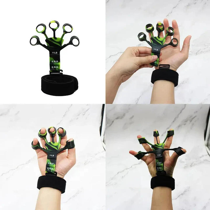 Rynx | 13-21 LB Finger Intensive Strengthener Grip Strengthening Device, Finger Flexibility Trainer, 5-Finger Trainer Finger Resistance Bands