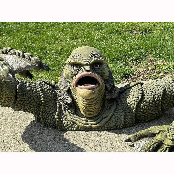 Lisslune | Kreatur The Black Lagoon Grab sculptures Figure Garden building Outdoor ornaments Monster Statue Man Halloween Decoration