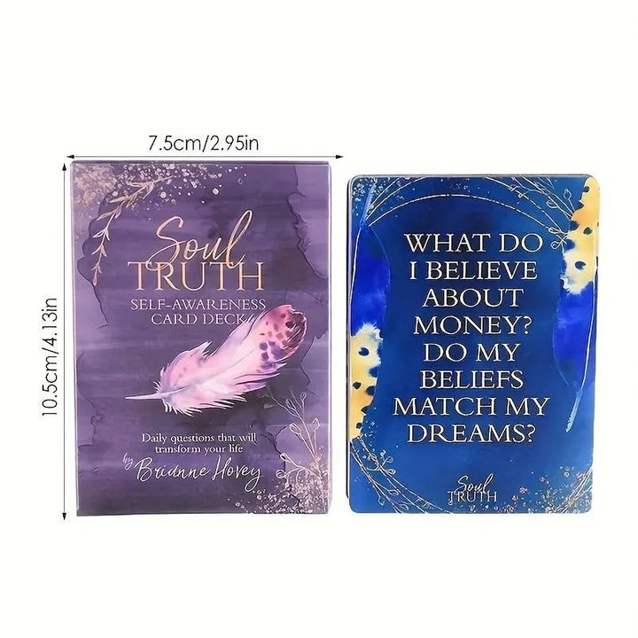 Rynx | 1 Box Soul Truth Self-Confidence Tarot Cards for Family Holiday Party Gifts Playing Board Games Cards Tarot Pack
