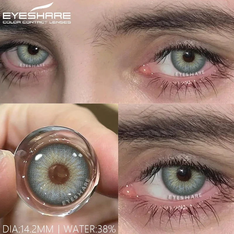 Rynx | 1pair color contact lenses gray color contacts for eye fashion blue eye lenses annual green eye contacts black lenses