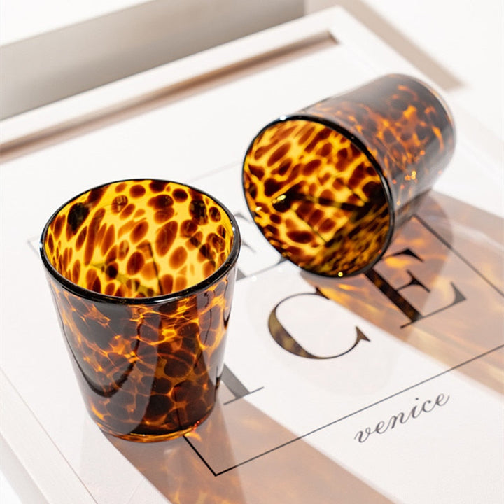 Lisslune | Leopard Retro Drinking Glass