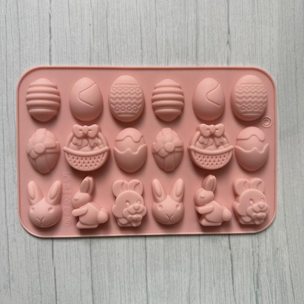 Lisslune | Easter Bunny 18-Cavity Silicone Mold Set for Creative Treats and Crafts