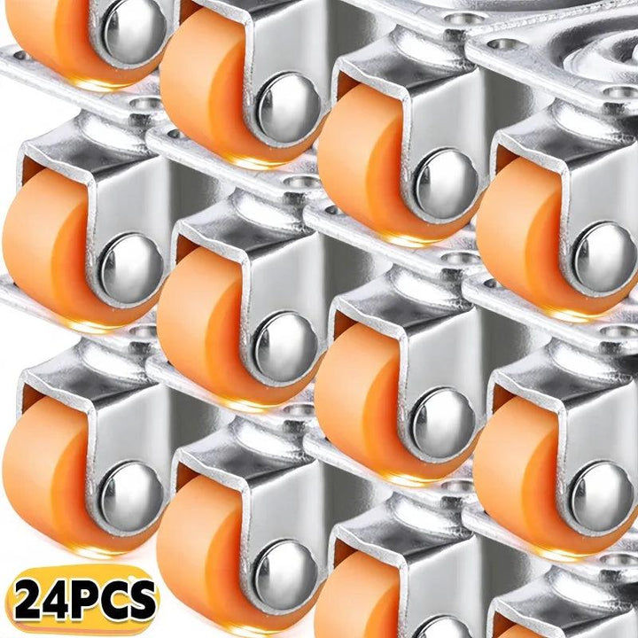 Lisslune | Revolutionary Mini Self-Adhesive 360° Rotatable Soft Rubber Wheels for Effortless Furniture Mobility - 24/1PCS