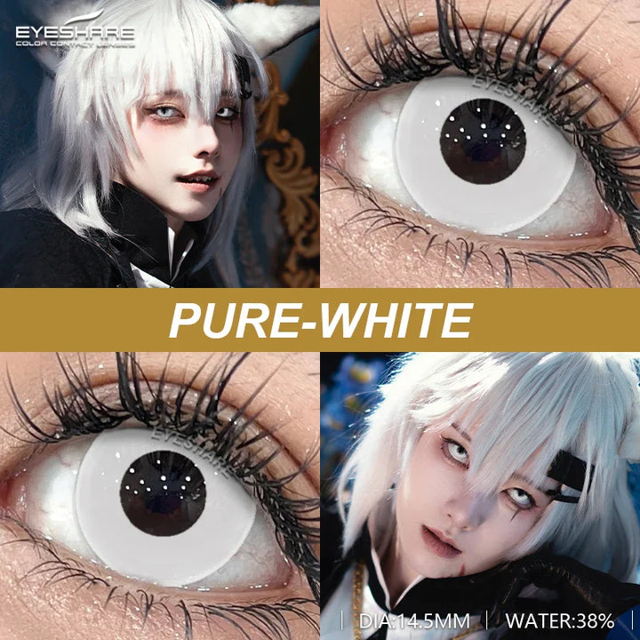 Rynx | 2 Piece Set Cosplay Contact Lenses for Eyes Anime Colored Contact Lenses Blue Contact Halloween Beautiful Pupil Annual Contact Lenses