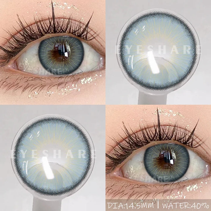 Rynx | 1Pair New Colored Contact Lenses for Eyes High-Quality Brown Lenses Green Contacts Fashion Cosmetic Gray Eye Contacts