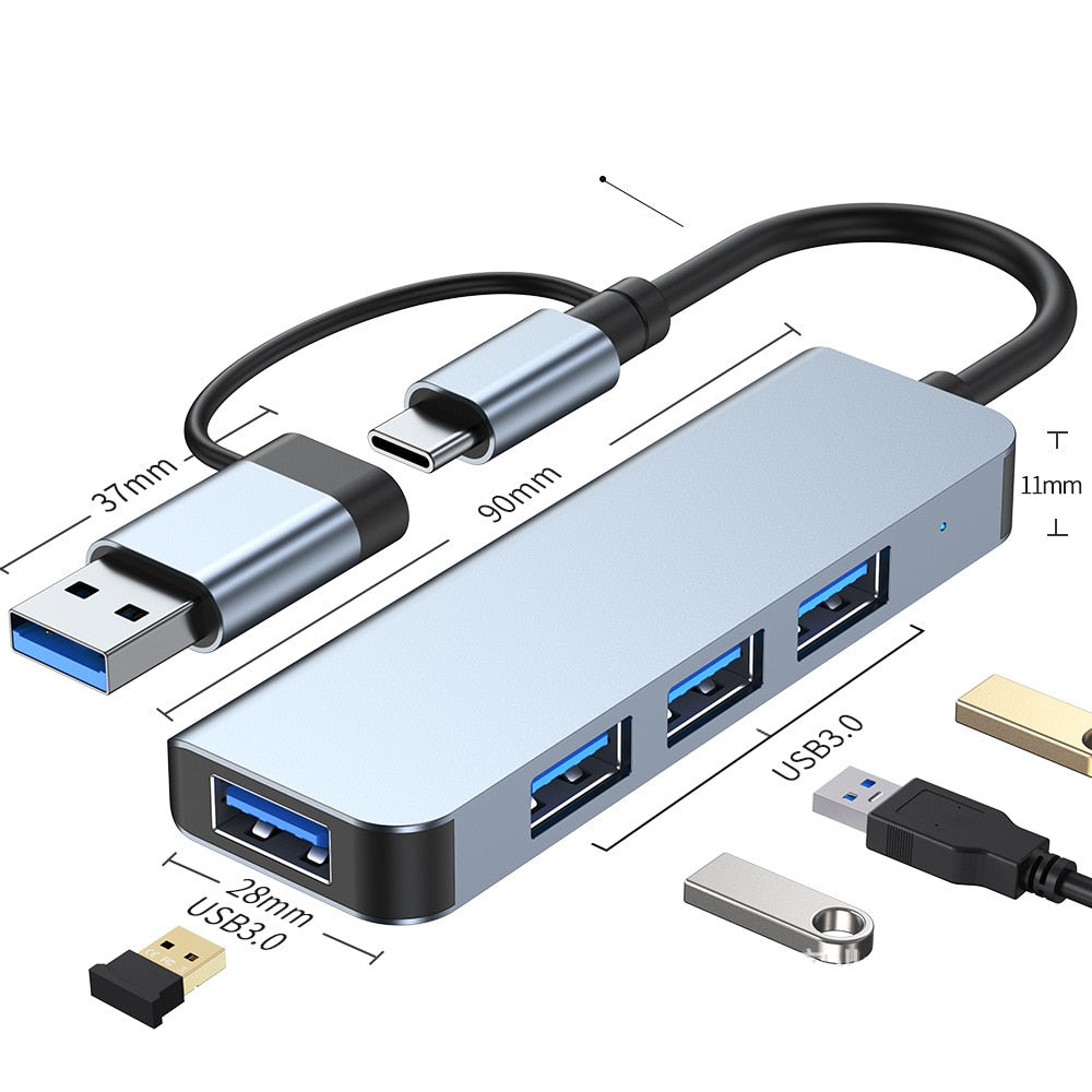 Lisslune | Thunderbolt 3 USB-C Hub with HDMI, PD, SD/TF for MacBook Air M1 and iPad Pro