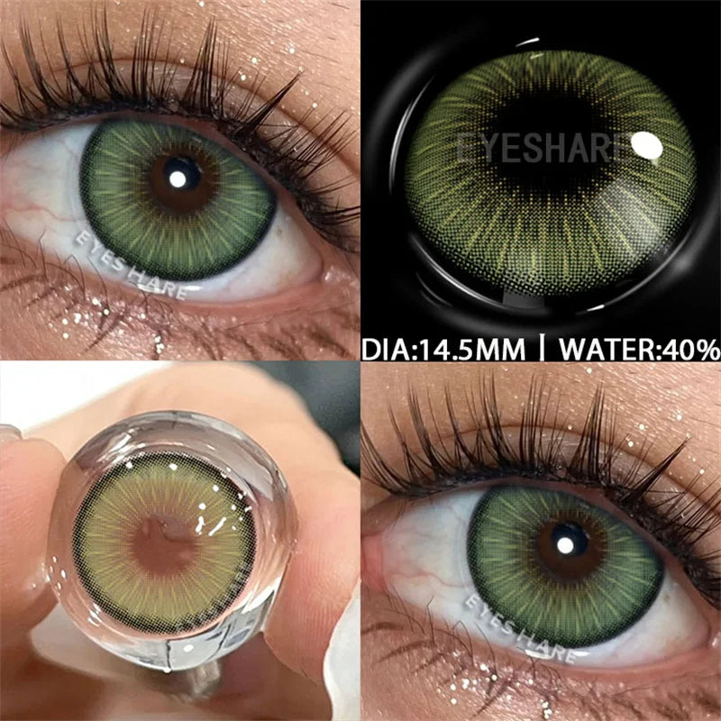 Rynx | Color contact lenses for the eyes 1 pair Korean fashion lenses Y2k Colorcon cosmetic brown lenses gray lenses green contact lenses