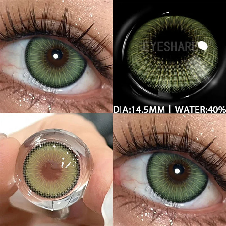 Rynx | Color contact lenses for the eyes 1 pair Korean fashion lenses Y2k Colorcon cosmetic brown lenses gray lenses green contact lenses