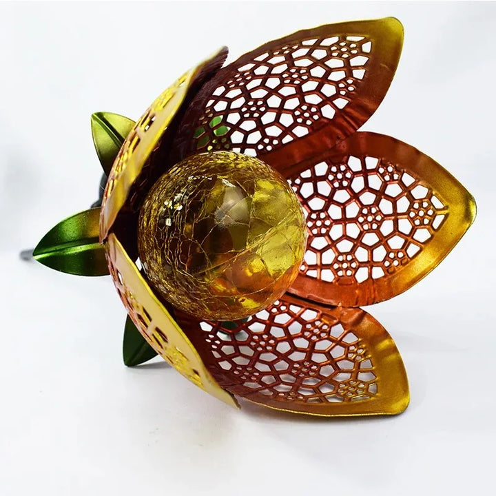 Lisslune | Solar Garden Light Lotus Flower – Decorative LED Outdoor Lighting for Garden and Yard