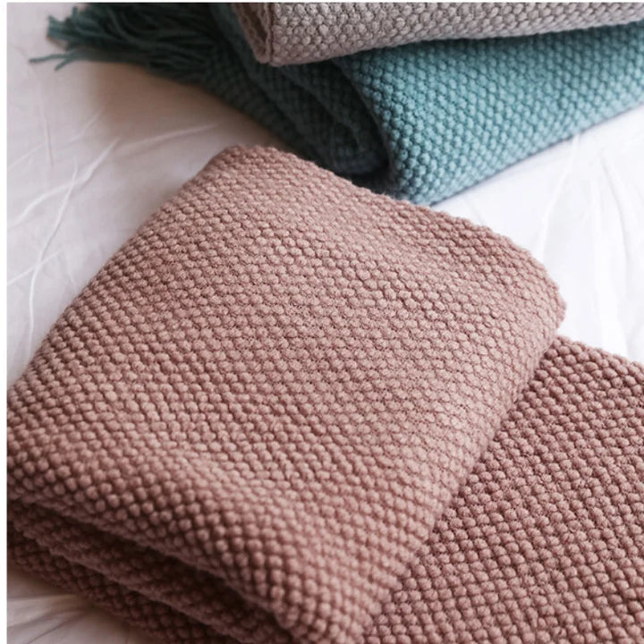 Lisslune | Autumn knitted blanket