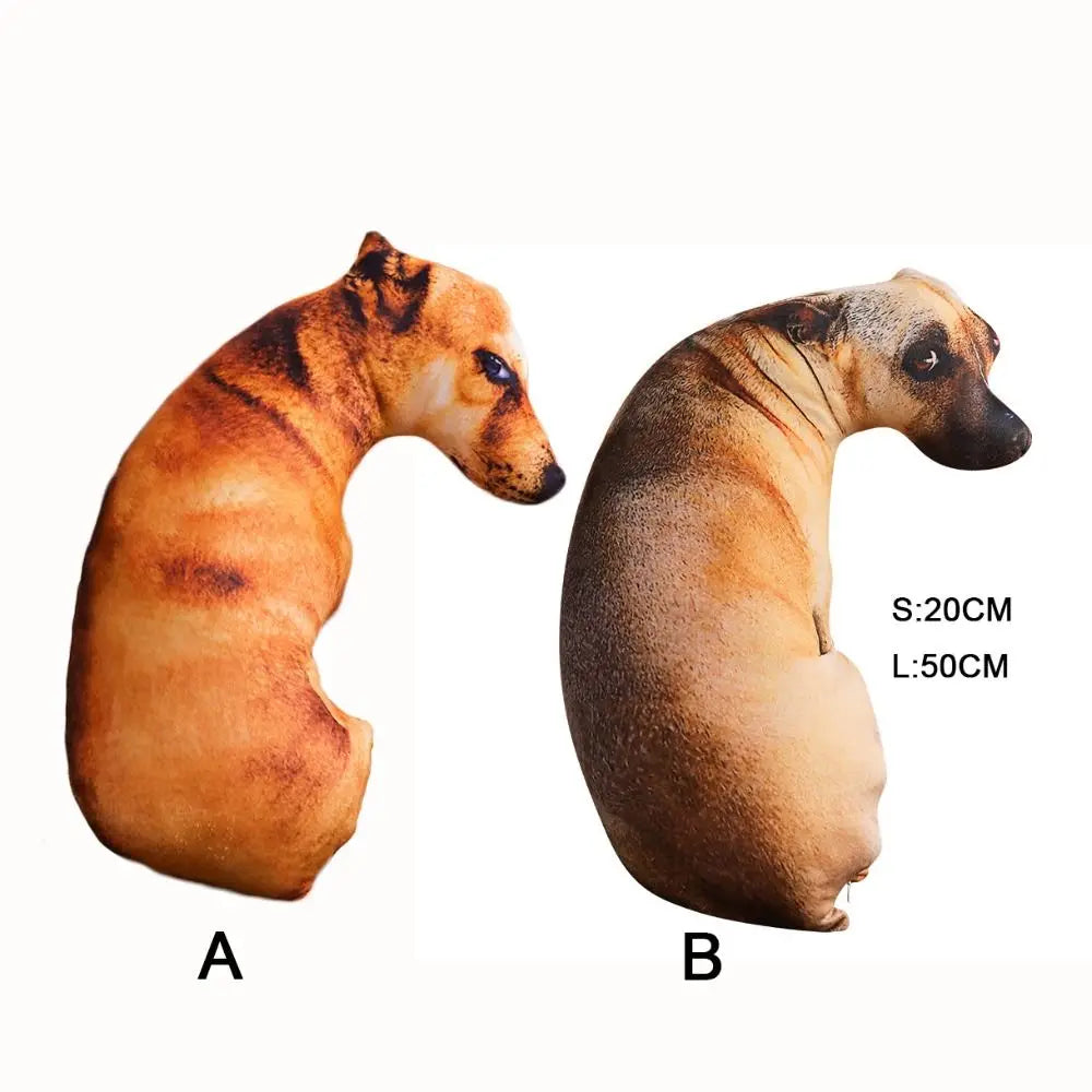 Lisslune | Realistic Dog Soft Dog Plush Pillows