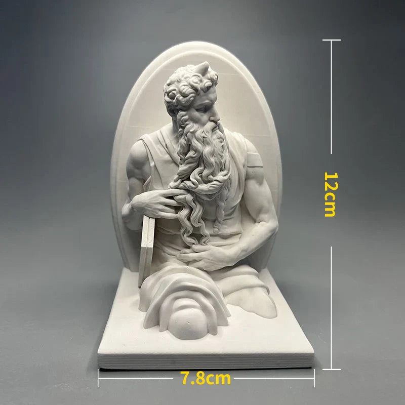 Lisslune | Nordic INS Style Character Plaster Statue DIY Painted Sketch Photography Props Table Decorations Home Art Plaster Decoration