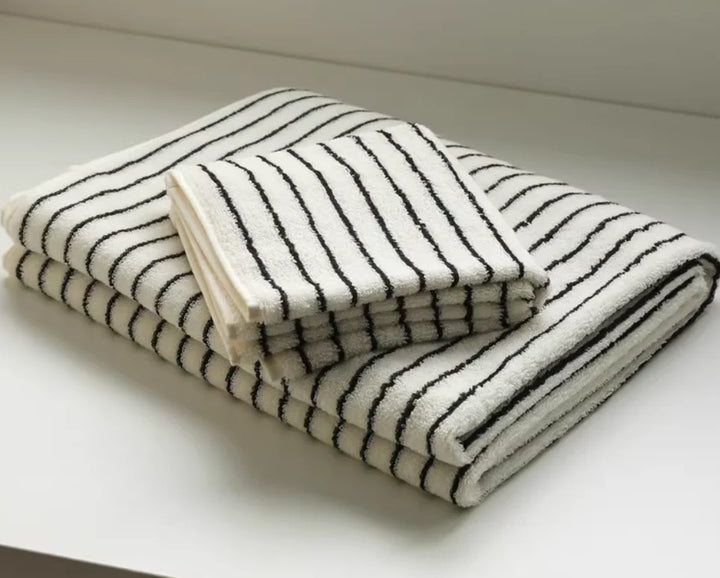 Rynx | Striped Geometric Diamonds Cotton Towels Soft Absorbent Face Towel Combed Long Staple Fiber Kids Hands Towel Adults Bath Household To