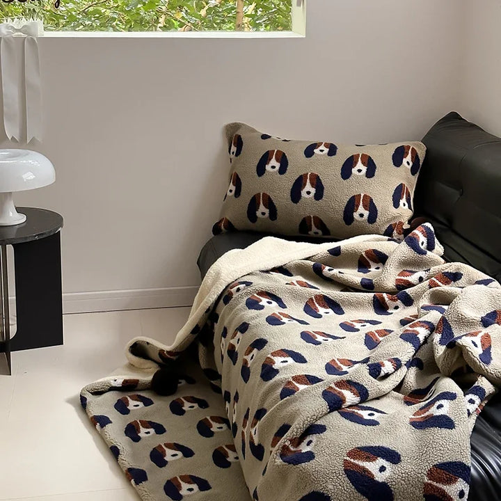 Rynx Selected High Quality Sheep Rollie Loop Fleece Warm Sofa Blanket Autumn Winter Fluffy Warmth Blankets for Bed Thickened Napping Blanket