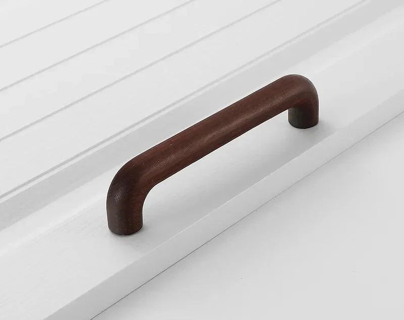 Lisslune | Chic Wooden Cabinet Knobs - Distinctive Walnut & Beech Drawer Handles for Elegant Home Interiors