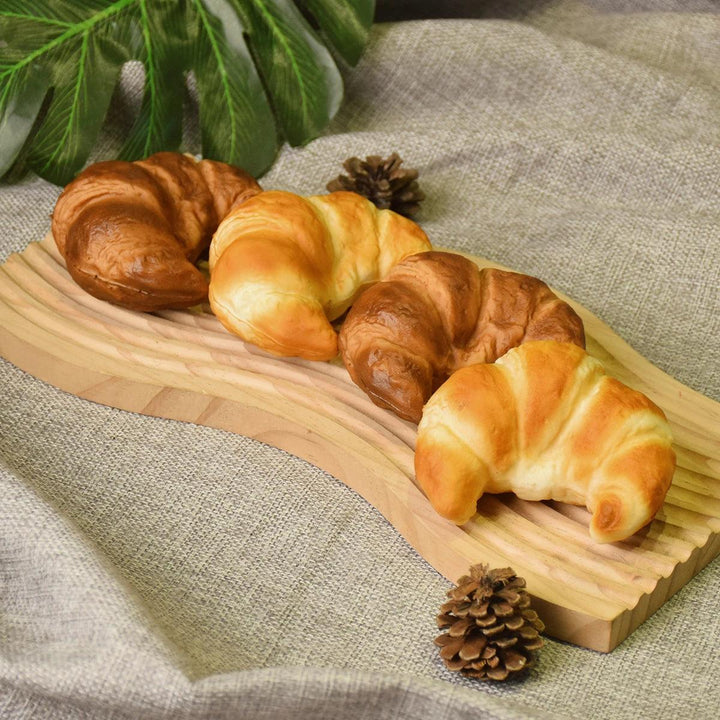 Lisslune | Realistic Golden Lava Croissant Bread Model - Ideal for Photography and Decorative Displays