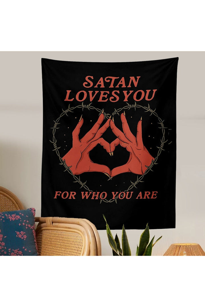 Lisslune | loves you angular tapestry