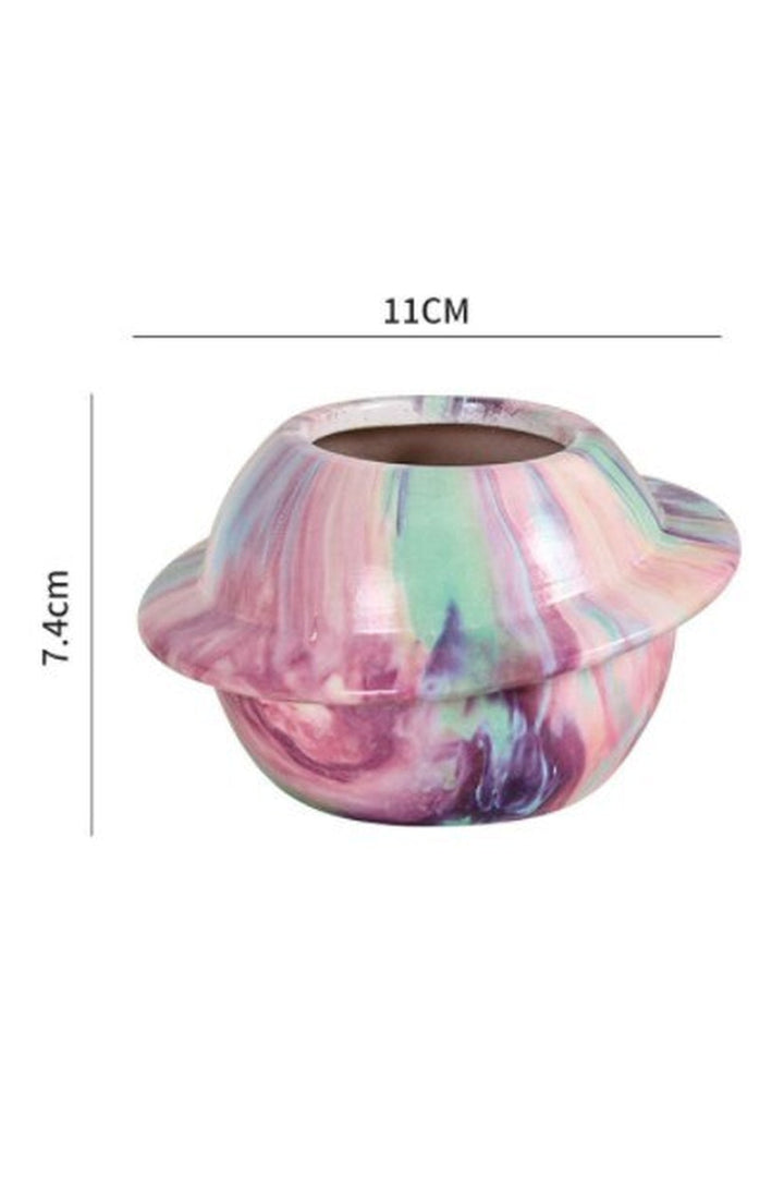 Lisslune | Motif ceramic pot for succulents