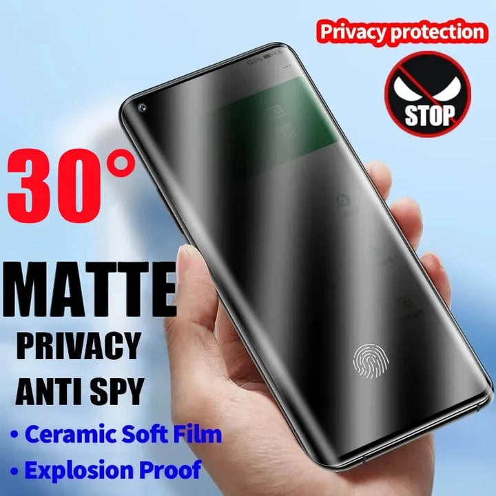 Lisslune | Matt ceramic privacy screen protectors for Samsung