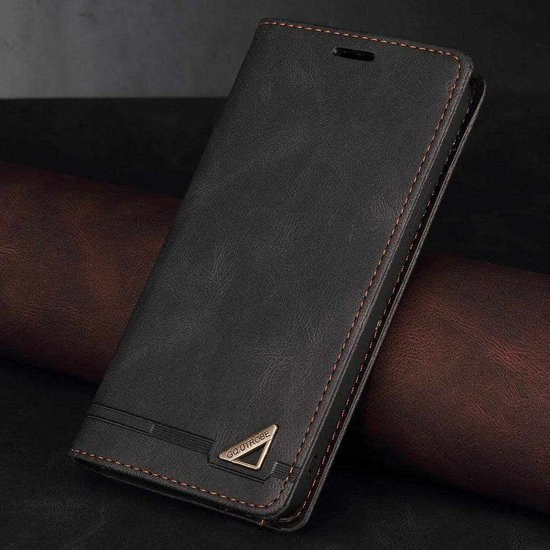 Lisslune | iPhone leather protective case with RFID blocking and card slots