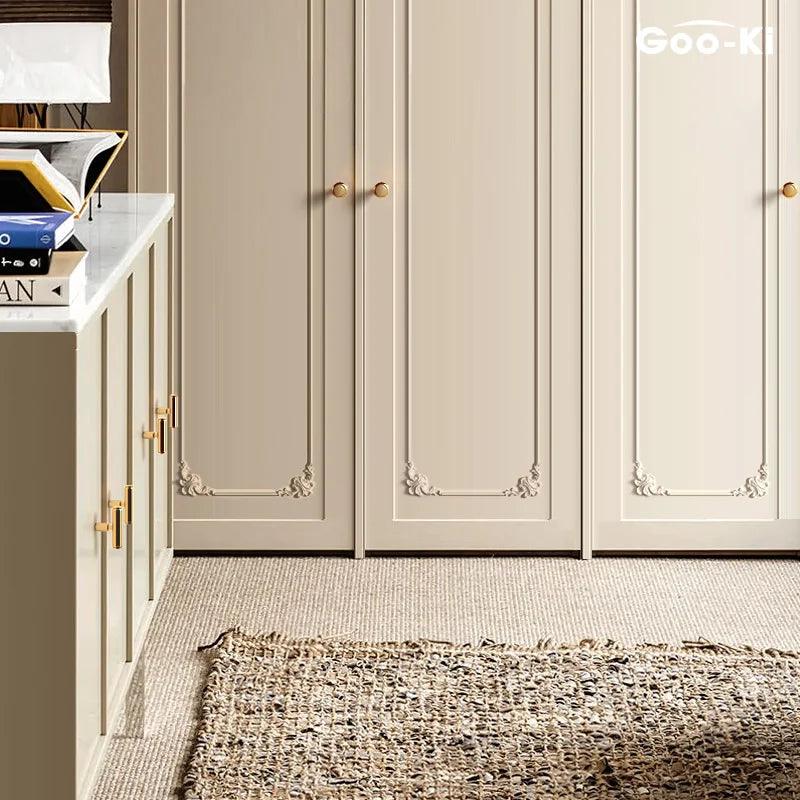 Lisslune | Retro Brass Cabinet Handles - Chic Vintage Pull Handles for Furniture Revitalization