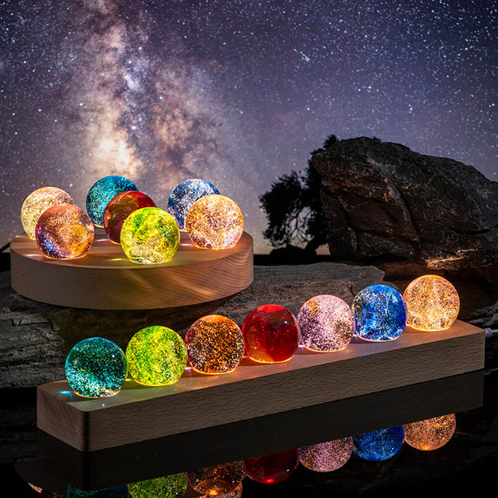 Lisslune | Colorful Luminous Galaxy Crystal Table Set