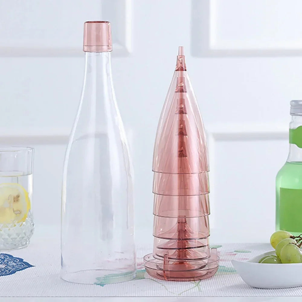 Lisslune | Portable Travel Wine Glass Bottle Set